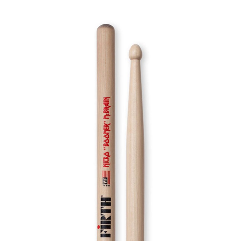 Vic Firth SNM Nicko McBrain Signature Drumsticks - Wood Tip